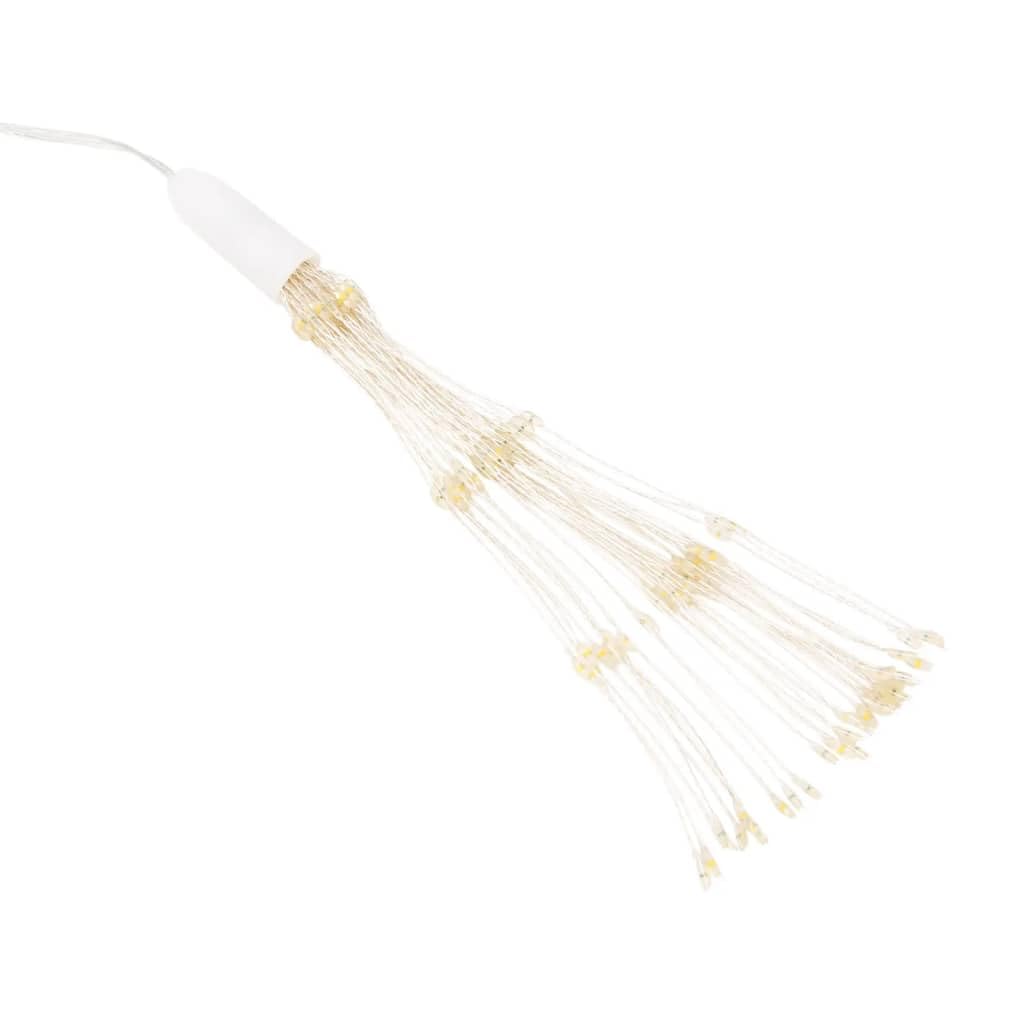 Luces de Navidad con forma de estrella (140 ledes, 4 unidades, luz blanca cálida, 17 cm)