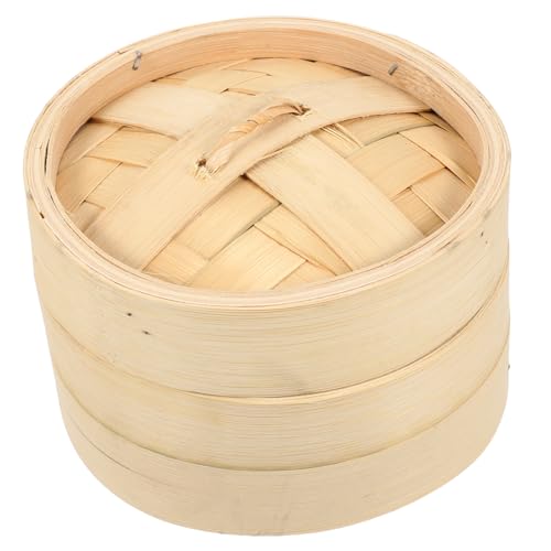 Toyvian 竹蒸し器 フードスチーマーバスケット 調理用スチーマー キッチン用品 焼き物にも使える 多機能バスケット