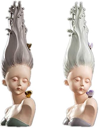 家の装飾中国風ヨーロッパとアメリカの現代彫刻像樹脂手工芸品装飾品収集可能なギフトキャラクター女の子ツーピースセット