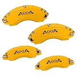 AOOA Aluminum Yellow with Black Characters Caliper Covers Fits Lexus CT 2011-2017（front and rear）