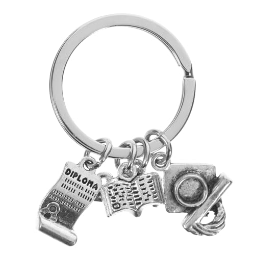 Healeved Graduation Present Keychain 2024 Keychain Decor Grad Cap Shape Perfect for Boys