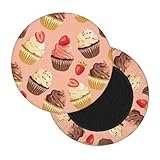 Yeertmii Chocolate Strawberry Ice Cream Bar Stool Covers Round-Elastic Round Bar Stool Seat Cover Stretch Cushion Slipcover 1pc Bar Chair Cover