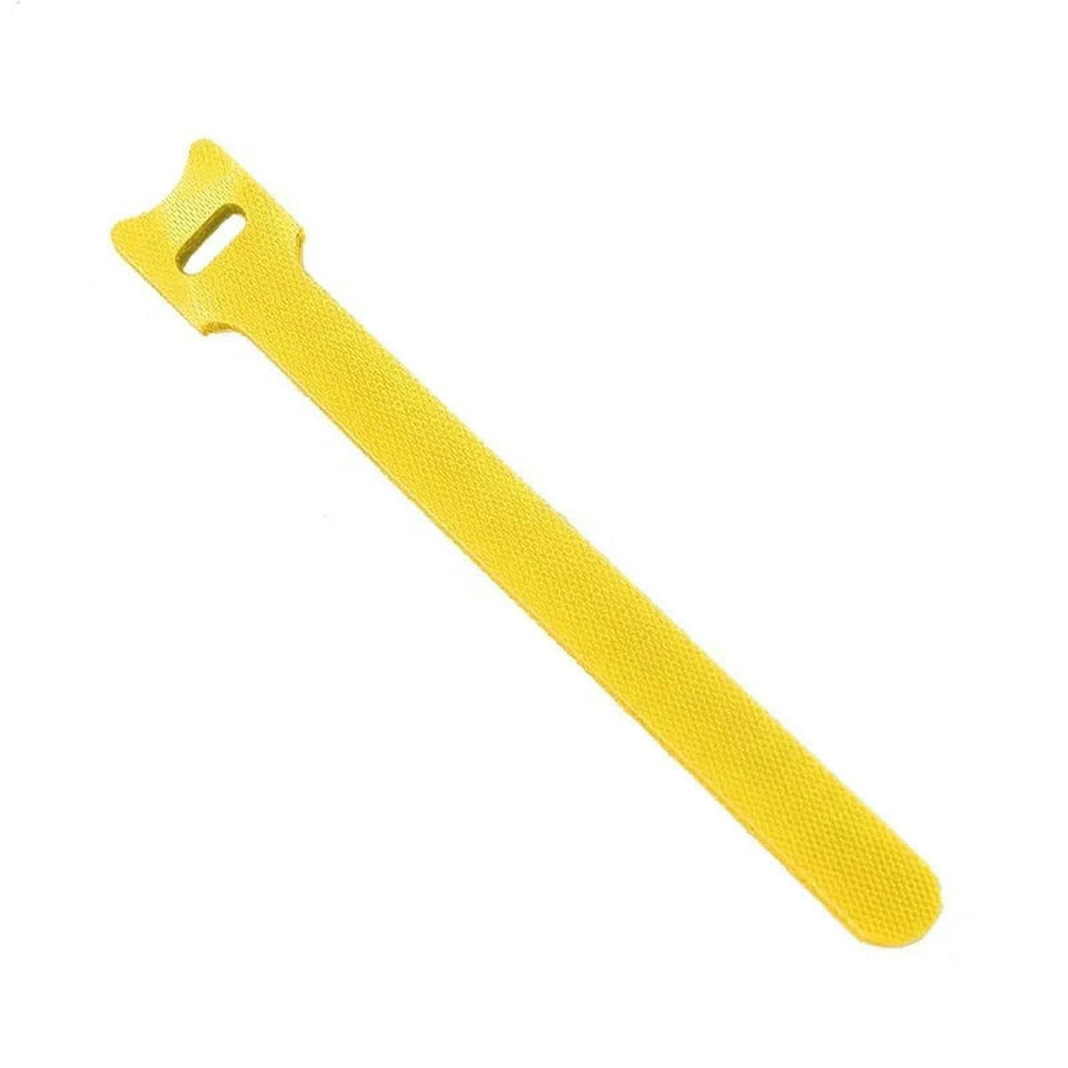 Bsguz Yellow 30Pcs/100Pcs Releasable Cable Ties Nylon Hook Loop Wrap Zip Bundle Fastener Straps Detachable T-Type Wire Organizer-50Pcs - 250Mm