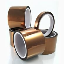 Kapton Silicone Adhesive Tape, Amber 1 inch x 36 yards