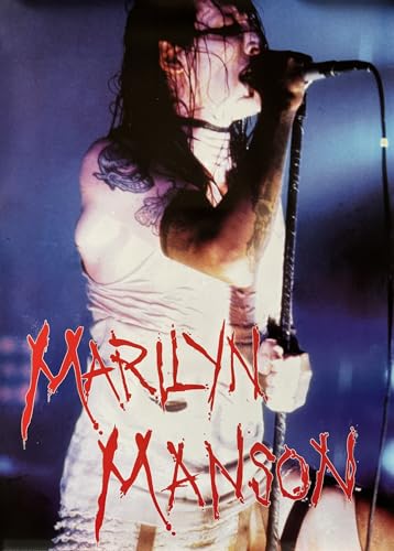 Poster Marilyn Manson 60x85 cm affiche rock pour deco murale salon