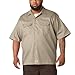 Dickies Men's Short Sleeve Flex Work Shirt – Mechanic & Construction Button Down Shirt, Durable Twill, Desert Sand V1, Large