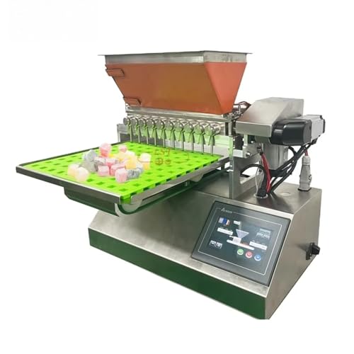 Candy Factory Machine: Máquina automática de gomitas, duras, gelatinas, chocolate, cacahuetes quebradizos, alta eficiencia con visualización de fallos y diseño fácil de usar