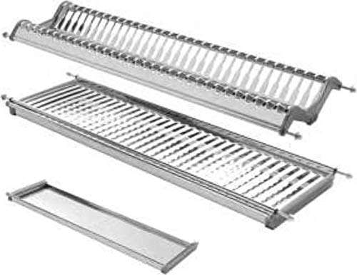 TECNOINOX Scolapiatti per pensile da Cucina in Acciaio, Larghezza 66/70 cm