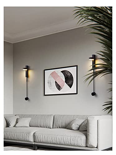 Applique murale LED rotative dorée pour un éclairage de lit orientable
