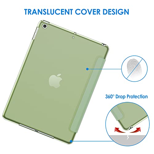 Image of JETech Case for iPad (9.7-Inch, 2018 /2017 Model, 6th /5th Generation), Smart Cover Auto Wake /Sleep (Matcha Green)
