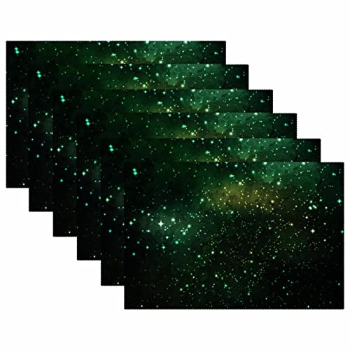 Sets de table anti-rayures Galaxia protégeant de la chaleur | Lot de 6