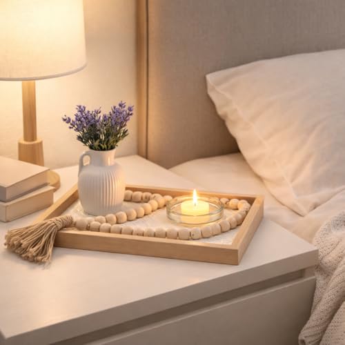 Kit Enfeite Bandeja Palhinha Indiana Vela Vaso Cer&acirc;mica