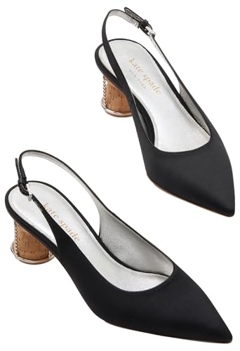 kate spade new york Women's Soiree Slingback Pump, Black, 64
