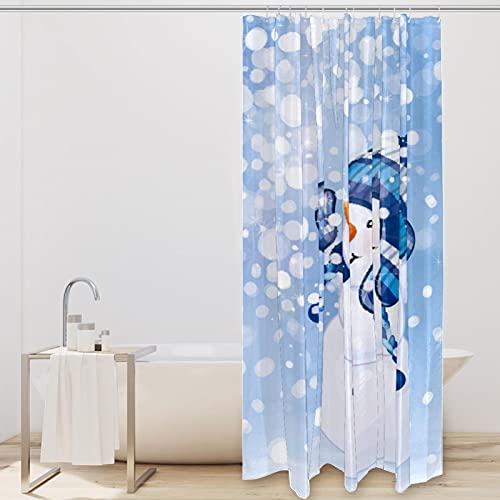 Rideau de douche d'hiver anti-odeur en textile imperméable 183 cm - 3
