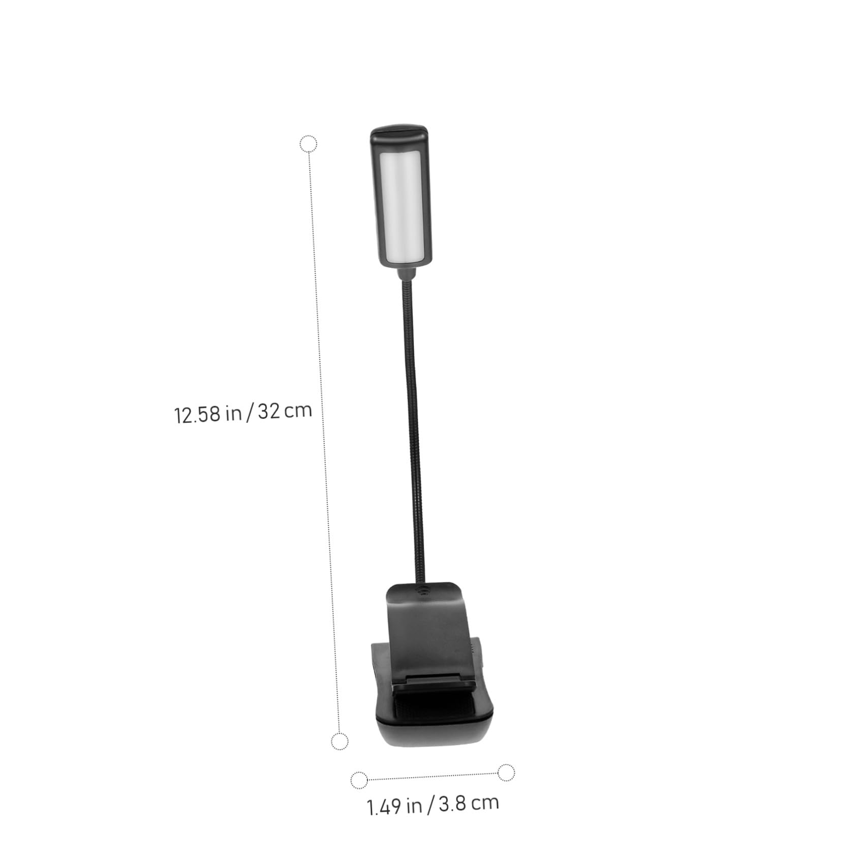 Lampe de Pupitre LED Rechargeable Noire, Lot de 2, à Pince