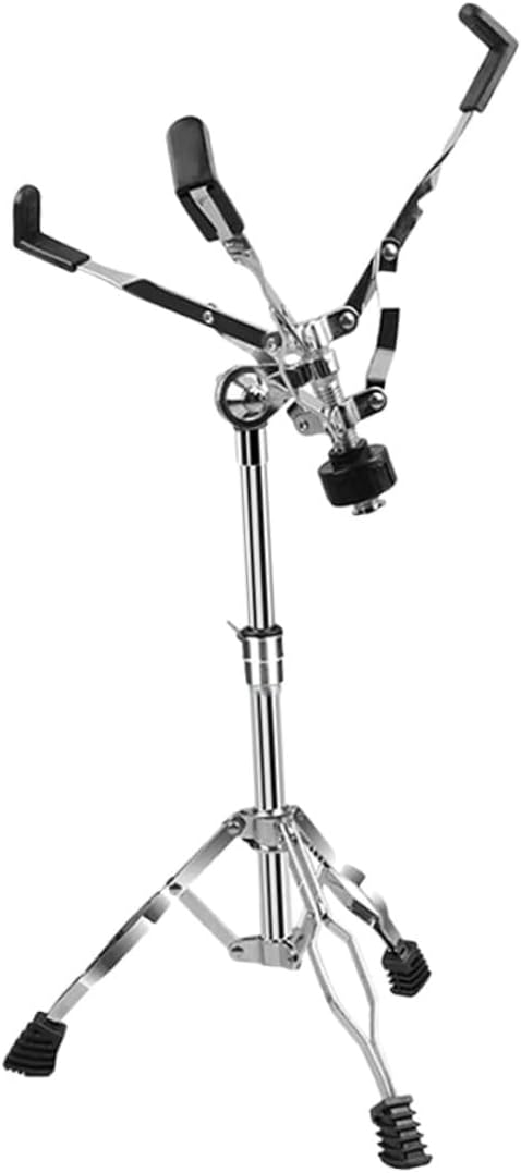 LIOOBO Adjustable Snare Drum Stand with Drumstick Holder Liftable Alloy Percussion Accessory Rack for Drum Set Suitable for Practice and Performance
