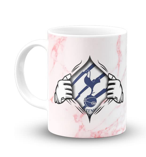 Spurs by Heart Printed White Mug with Print | THFC Coffee Mug 11oz | Milk Mug This Mug is Microwave and Dishwasher Safe 330ml | MUG-163