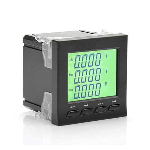 NYWEUKRV Digital Display Multi-Function Meter Three-Phase Ammeter Multi-Function Network Power Meter (Size : 120 * 120)