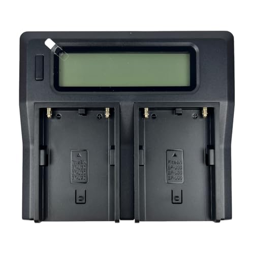 Display LCD. livello di potenza del caricabatterie mostra, la percentuale di batterie della fotocamera/videocamera. Il tipo di carica è CC/CV con buona affidabilità e alta efficienza. Con la funzione di pre-carica e attivazione della batteria al litio 0V che può prolungare efficacemente la durata della batteria.