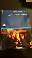 Legal Research, Analysis, and Writing (Custom) 0558743706 Book Cover