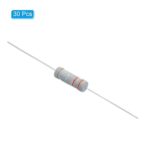 Miniatura 3 de PATIKIL Resistencia de película de carbono de 3 vatios y 0.33 ohmios, 30 resistencias de tolerancia al 5 %, anillo axial de color de plomo para