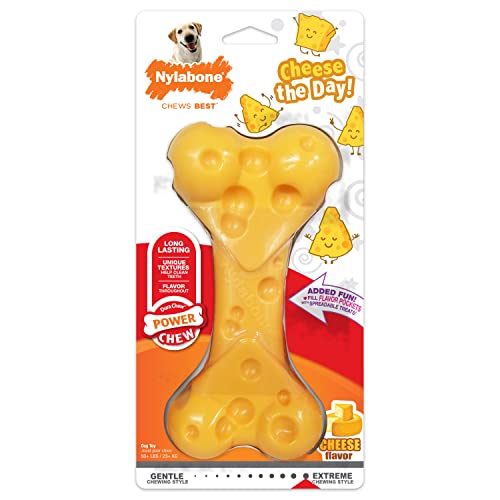 Nylabone - Dura Chew Cheese Bone para perros de hasta 23 kg