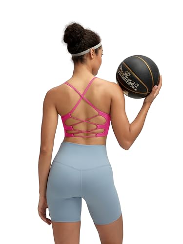 Image of RUNNING GIRL Sports Bras for Women,Sexy Crisscross Back Seamless Supportive Sports Bra Medium Support with Removable Pads