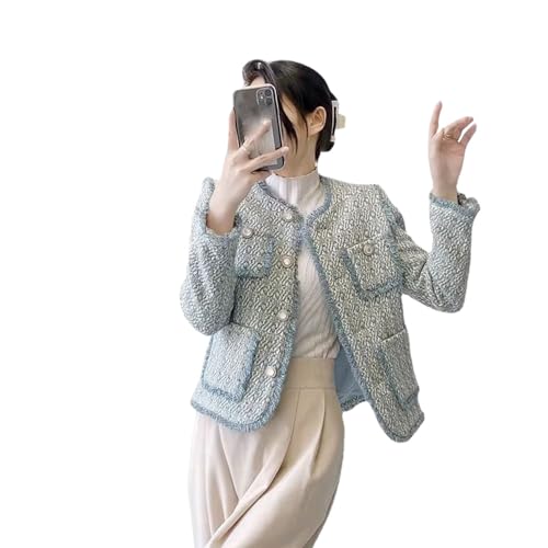 Manteau en tweed style petit parfum d'une élégance rare et épurée