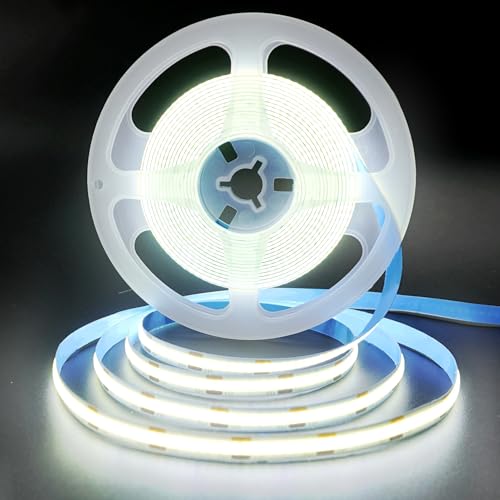 Tira LED COB USB 5V, Control Remoto, 3M, Blanco Frío miniatura 2