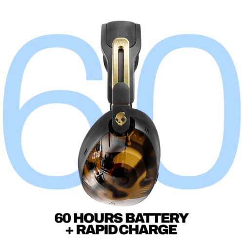 Image of Skullcandy Aviator 900 ANC Wireless Over-Ear Bluetooth Headphones, THX Spatial Audio with Head Tracking, Adaptive Noise Cancelling, Up to 60 Hours Battery, Microphone for iPhone Android - Tortoise
