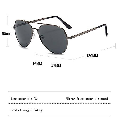 Aviator Sunglasses for Men Women Polarized - Classic Shades Metal Mirror Lens UV400 Protection Beach Glasses4