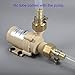 bayite BYT-7A015 DC 12V Solar Hot Water Heater Circulation Pump with DC Power Supply Adapter Low Noise 3M Head 8LPM 2.1GPM