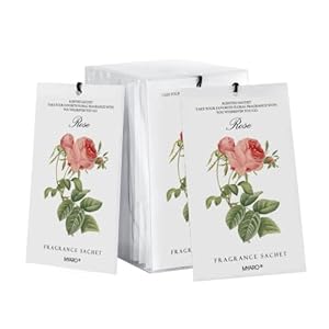MYARO 12 Rose Sachets for Drawers and Closets, Long-Lasting Sachets Bags Drawer deodorizers Closet Scents Air FreshenerFresh Scents, Home Fragrance for Lover