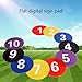 Football Nonslip Floor Marker Numbered Floor Spots Markers Soccer Flat Sign Discs for Basketball Football Baseball for Kids Training Classroom Activity