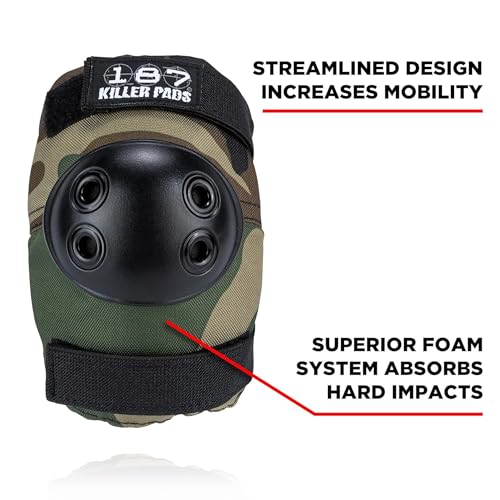 image for 187 Killer Pads Six Pack Pad Set, Elbow Pads, Knee Pads, and Wrist Gua
