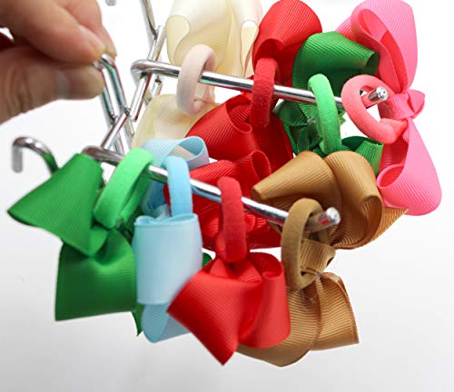 Joyoyo 40Pcs Boutique Grosgrain Ribbon Hair Bows Pigtail Holders Elastic Ties Hair Bands For Girls Schoolgirls Teens Gifts In Pairs #TOP7