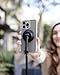 KraftGeek Magnetic Phone Tripod for iPhone MagSafe – 66'' Automatic Selfie Stick with Remote, Portable Tripod Stand for Video Recording, Travel, Vlogging (Black)