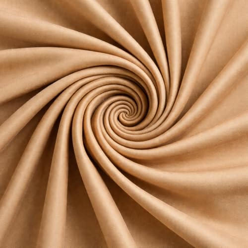 Image of Blue Strip Polycotton Bedsheet, Double 90x100 (Camel) | Hotel Quality | Soft, Breathable & Colourfast | Wrinkle Resistant | Machine Washable | Pillow Covers Included