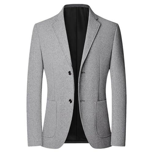 Blazer en tweed chevrons pour homme manteau sport deux boutons