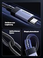 UGREEN USB C Kabel, USB 4 Kabel, 240W Ladekabel USB-C, 1M Schnellladekabel mit 8K Videosignalübertragung Datenkabel, kompatibel mit iPhone17/Air/MacBook Pro/Monitor/Dockingstation/iPad (40 Gbps 1M) – Ansicht 6