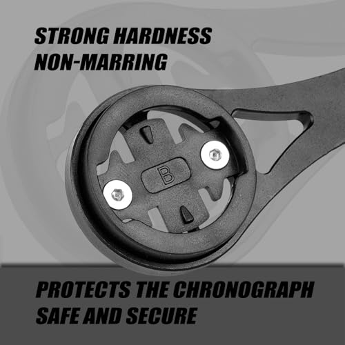 Wenbones Integrierte Fahrradcomputer Halterung aus Aluminiumlegierung, Fahrrad Halterung Out Front, für Wahoo, Garmin,Bryton, GIT, Halterungen für Actionkameras und Licht