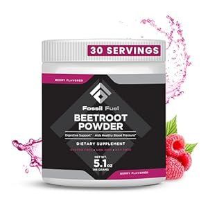 Beetroot Powder 5.1oz 146g, Supports Nitric Oxide, Circulation, Energy, and Heart Health, Superfood Premium Dietary Nitrates, Non-GMO, Vegan-Friendly