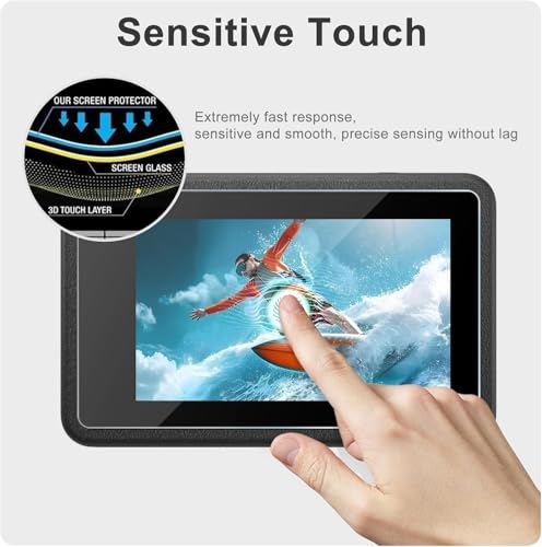 Image of M.G.R.J Tempered Glass Screen Protector for DJI Osmo Action 5 Pro Action Camera (Rel. 2024)