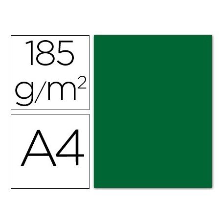 CansonIris Vivaldi A4 185 GSM Smooth Colour Paper - Moss Green (Pack of 50 Sheets)