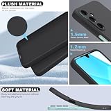 ARRYNN Etui do Samsung Galaxy A16 5G (6,7 cala) + folia ochronna, etui na telefon komórkowy z płynnego silikonu TPU, etui ochronne do Samsung Galaxy A16 5G - czarne
