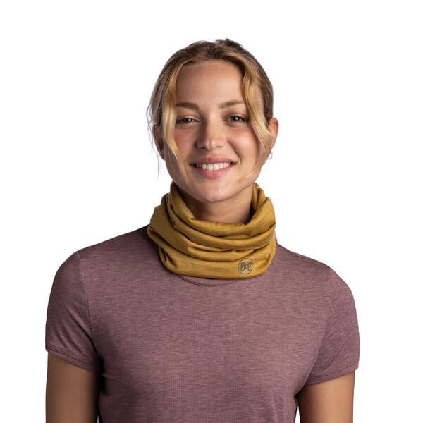 Image of Buff Lightweight Merino Wool Neck Gaiter, 100% Ethically Sourced Wool,Versatile, Temperature Regulating Face Mask