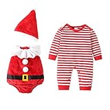 vestidos rojos para fiestas cortos vestido princesa niña manga larga, cuello redondo, diseño con patrón de media de Navidad, árbol de Navidad o Papá Noel al frente