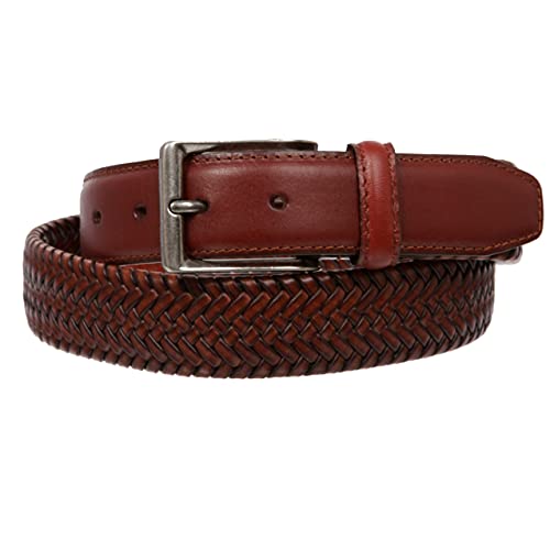 beltiscool Men's Comfort Stretch Braided Leather Belt2