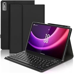 Teclado Lenovo P11 Original Funda con Teclado para Lenovo Tab P11 (2nd Gen) 11.5´´, Teclado Bluetooth Inalámbrico Desmontable con Funda Protectora Delgada para Tablet Lenovo Tab P11 (2nd Generation) 2022 11.5 Pulgadas, Negro