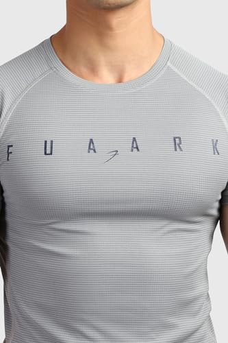 Image of FUAARK Men's Round Neck Slim fit Gym & Active wear Sports T-Shirt for Workout & Casual Wear